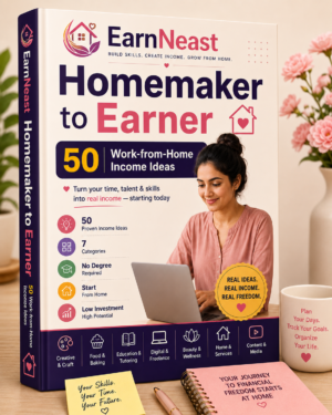 EarnNeast Homemaker to Earner 50 Work From Home Income Ideas digital guide